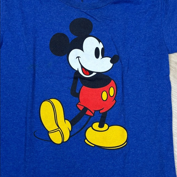 Disney Blue T-Shirt with Mickey Mouse Design - Picture 3 of 5